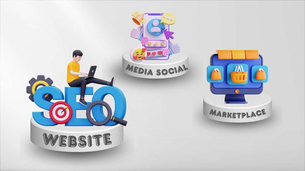 Perbedaan fungsi website media sosial dan marketplace