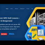 Tampilan homepage website KJSPRO yang menampilkan layanan server, sparepart, dan solusi IT di Kota Malang.